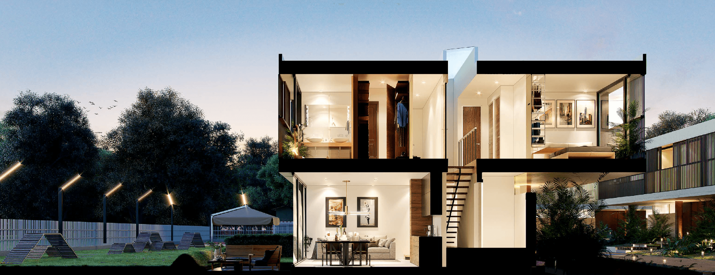 Exterior del conjunto